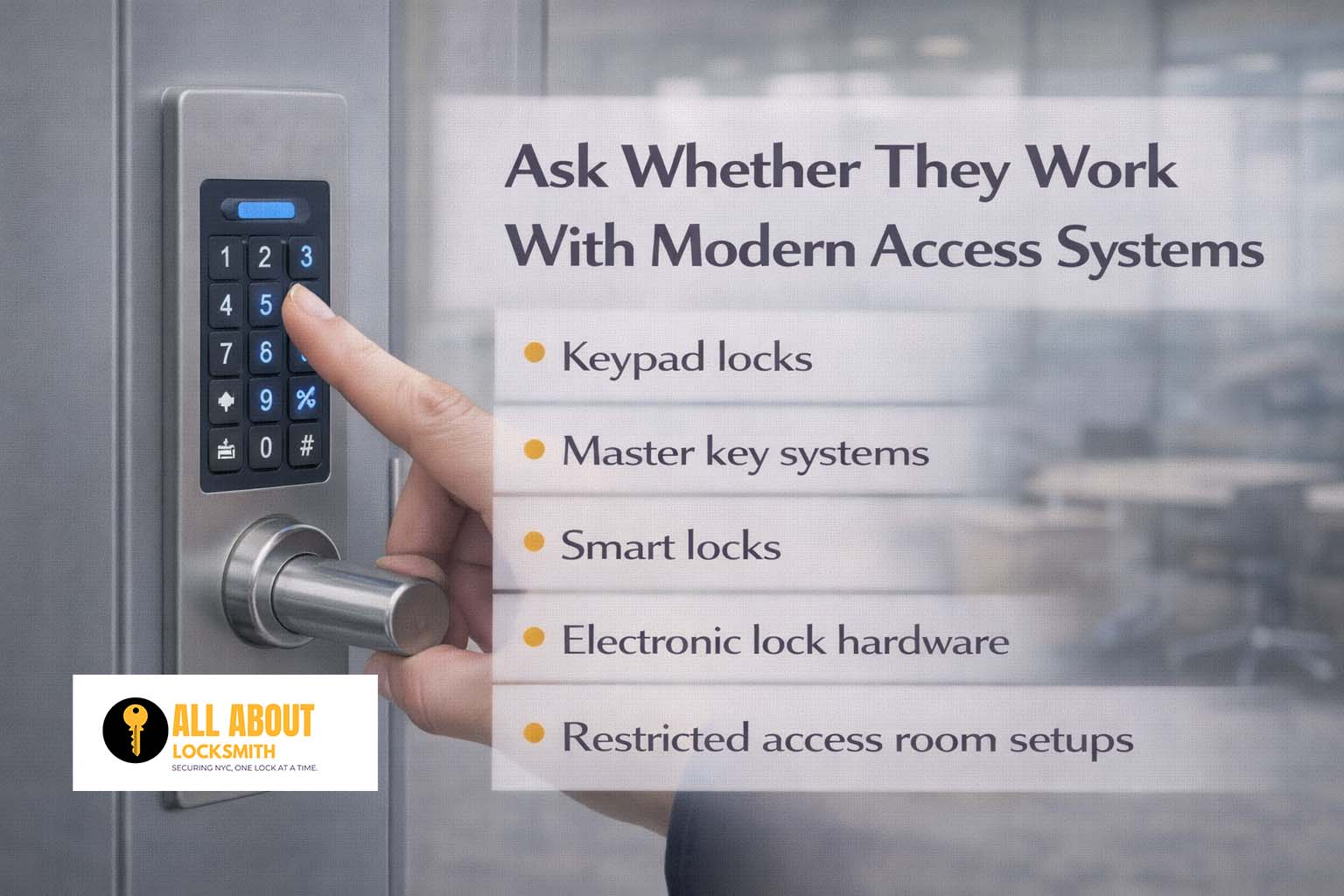 Ask Whether They Work With Modern Access Systems